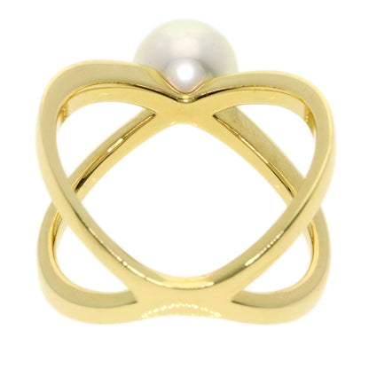 MIKIMOTO Pearl Pearl Ring K18 Yellow Gold Ladies [Used]