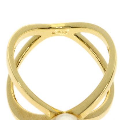 MIKIMOTO Pearl Pearl Ring K18 Yellow Gold Ladies [Used]