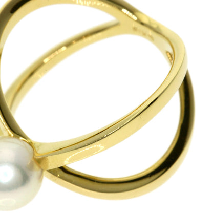 MIKIMOTO Pearl Pearl Ring K18 Yellow Gold Ladies [Used]