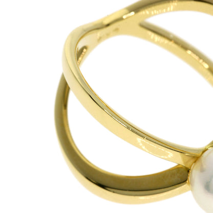 MIKIMOTO Pearl Pearl Ring K18 Yellow Gold Ladies [Used]
