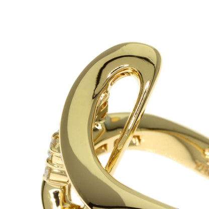 Jeunet Sapphire Diamond Ring K18 Yellow Gold Ladies [Used]