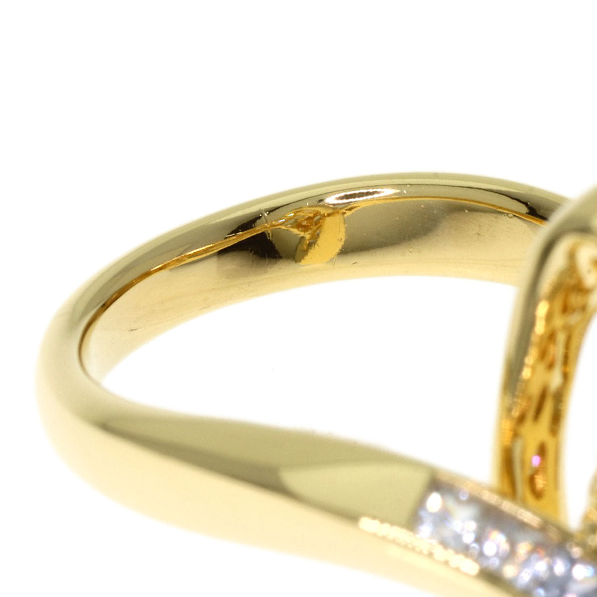 Jeunet Sapphire Diamond Ring K18 Yellow Gold Ladies [Used]