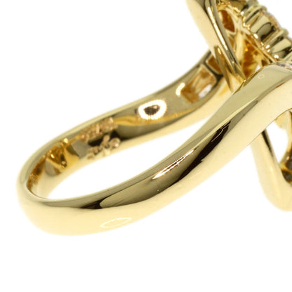 Jeunet Sapphire Diamond Ring K18 Yellow Gold Ladies [Used]