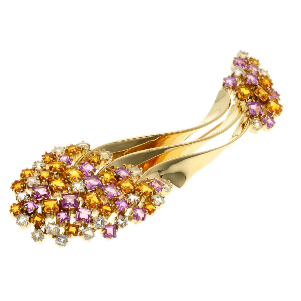 Jeunet sapphire Brooch K18 Yellow Gold Ladies [Used]