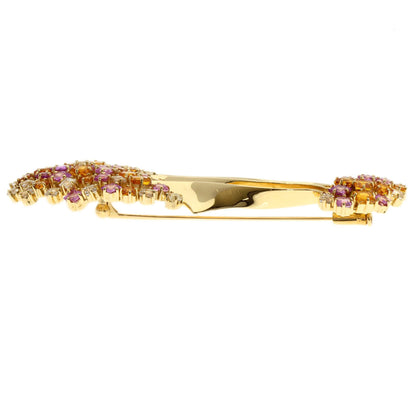 Jeunet sapphire Brooch K18 Yellow Gold Ladies [Used]