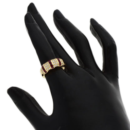 Queen   Ruby Diamond Ring  K18 Yellow Gold Ladies  [’†ŒÃ]