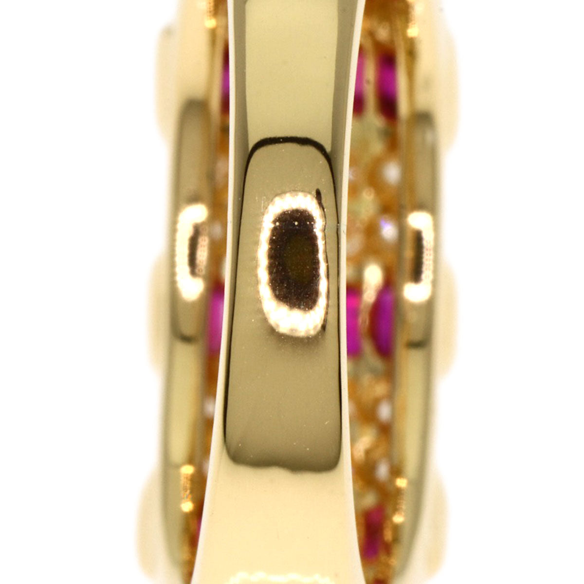 Queen   Ruby Diamond Ring  K18 Yellow Gold Ladies  [’†ŒÃ]