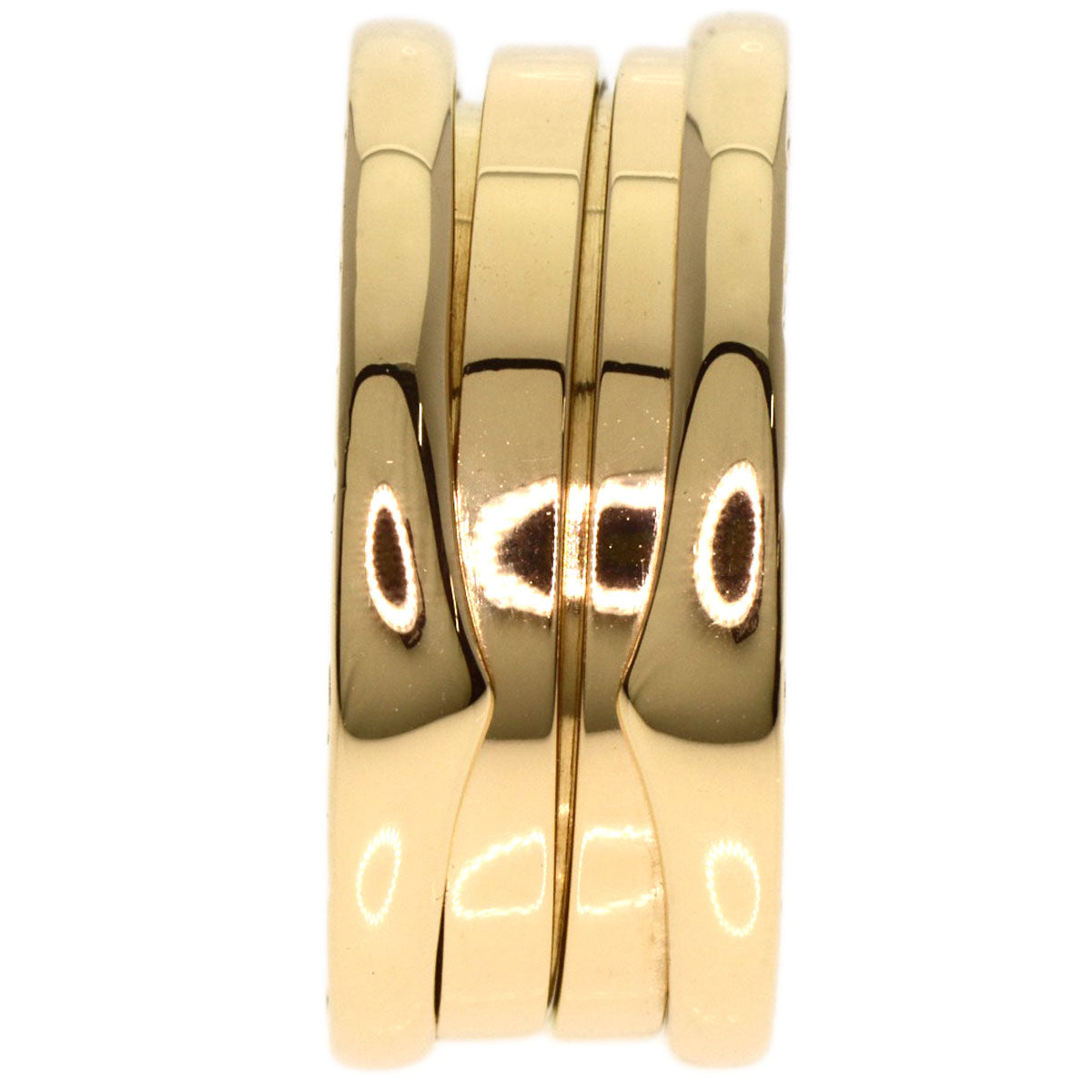 BVLGARI B.zero1 3 Band #47 Ring K18 Yellow Gold Ladies [Used]