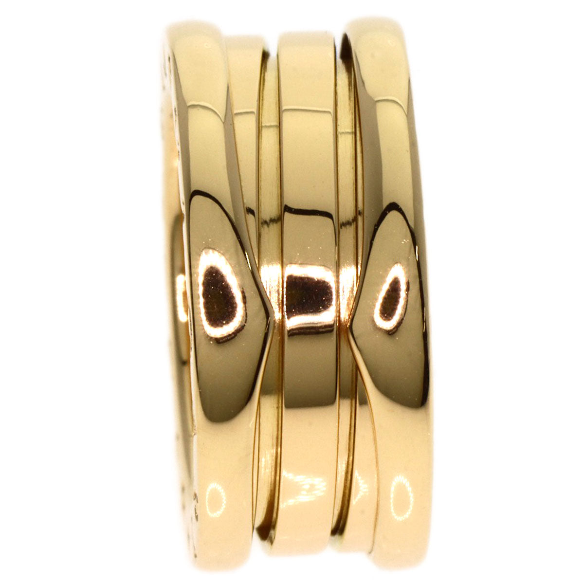 BVLGARI B.zero1 3 Band #47 Ring K18 Yellow Gold Ladies [Used]