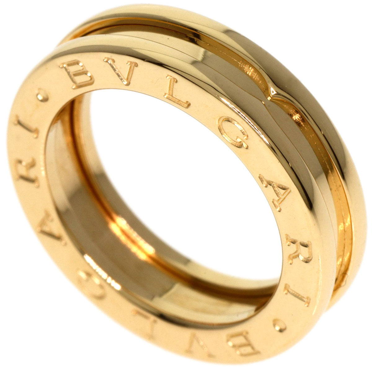BVLGARI B.zero1 1 Band #47 Ring K18 Yellow Gold Ladies [Used]