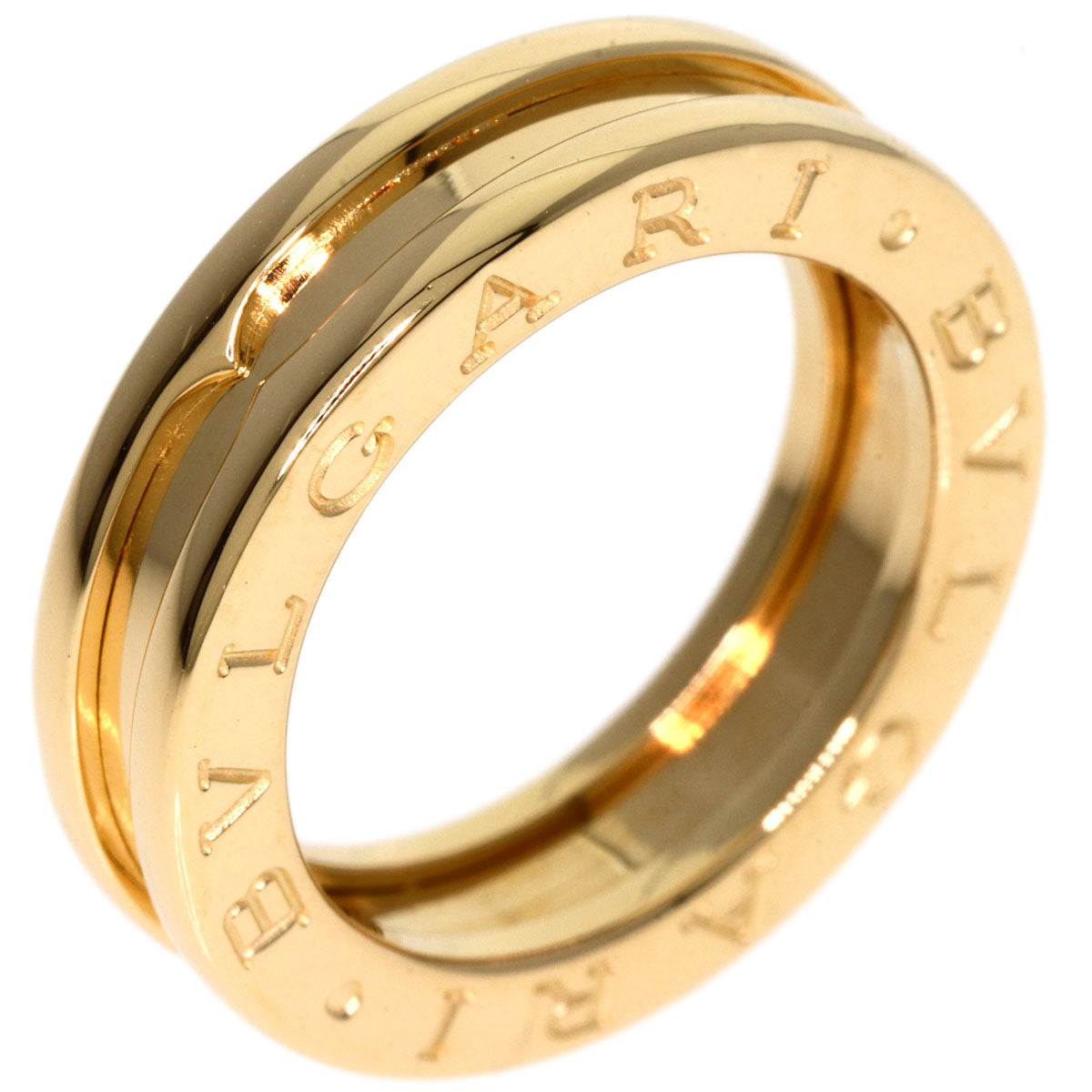 BVLGARI B.zero1 1 Band #47 Ring K18 Yellow Gold Ladies [Used]
