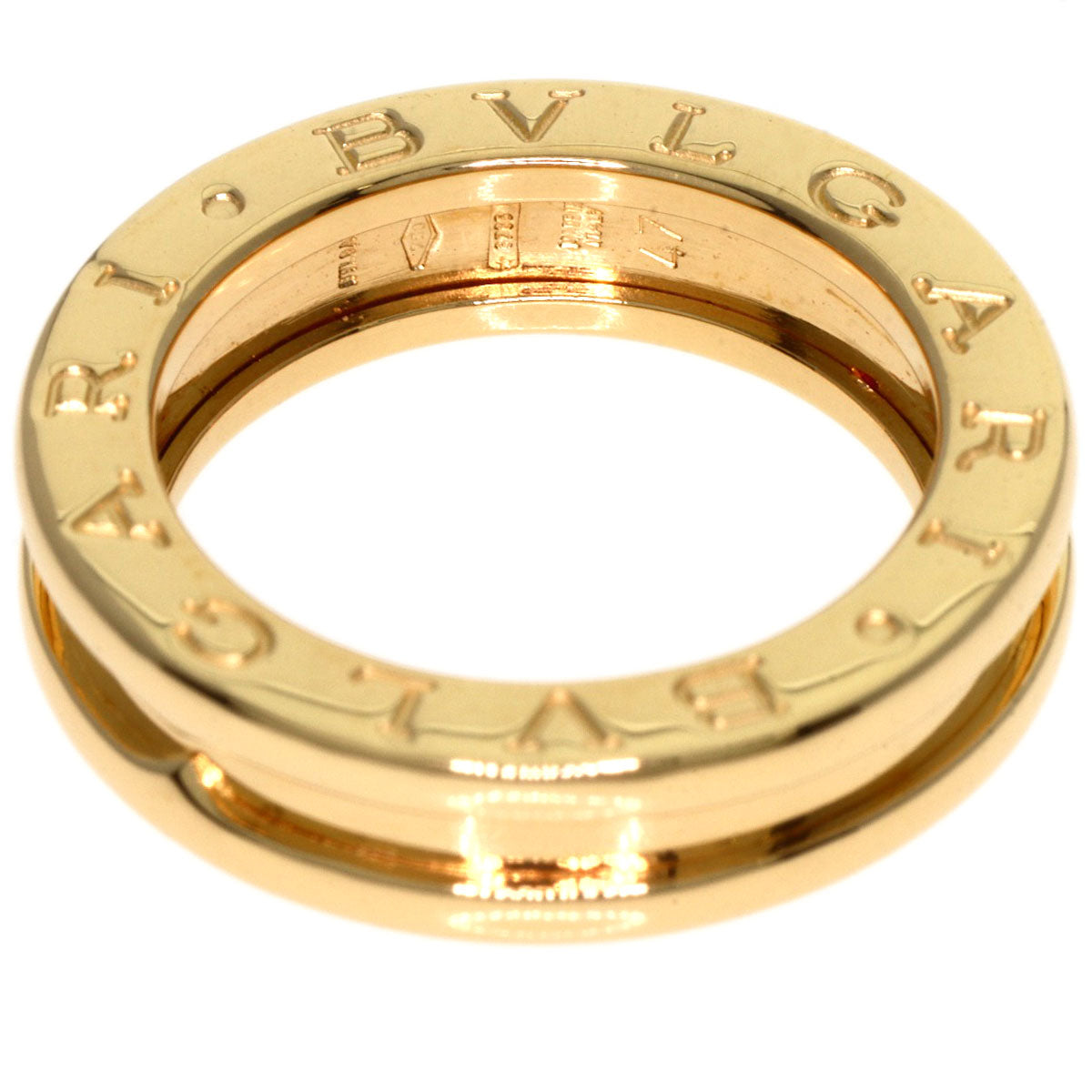 BVLGARI B.zero1 1 Band #47 Ring K18 Yellow Gold Ladies [Used]