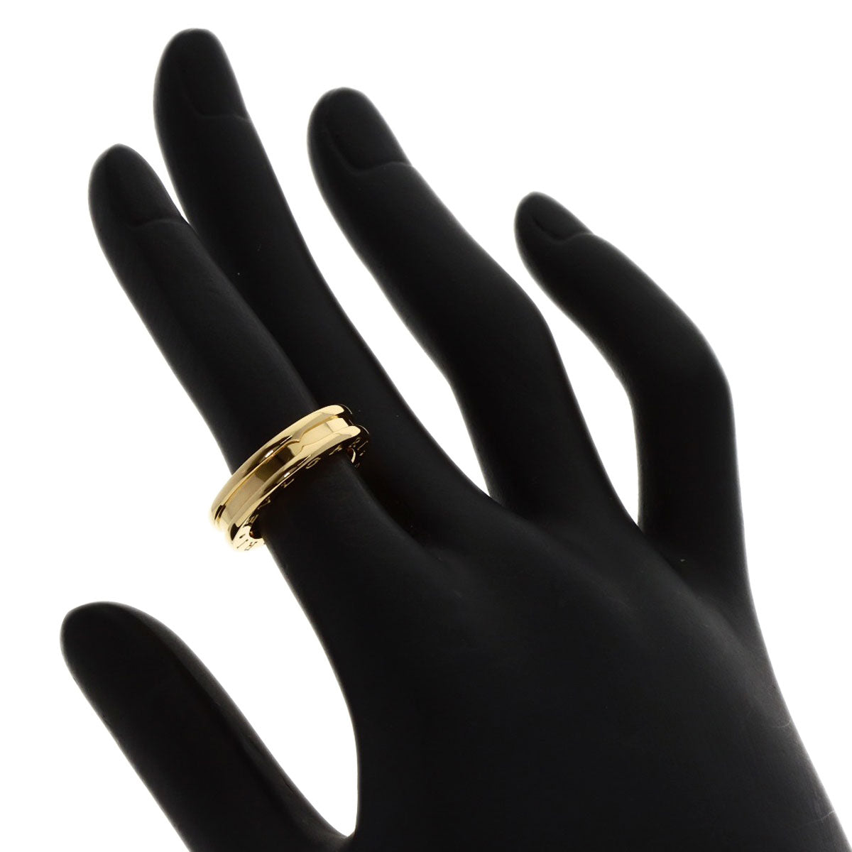 BVLGARI B.zero1 1 Band #47 Ring K18 Yellow Gold Ladies [Used]