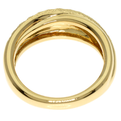 MIKIMOTO Diamond Ring K18 Yellow Gold Ladies [Used]