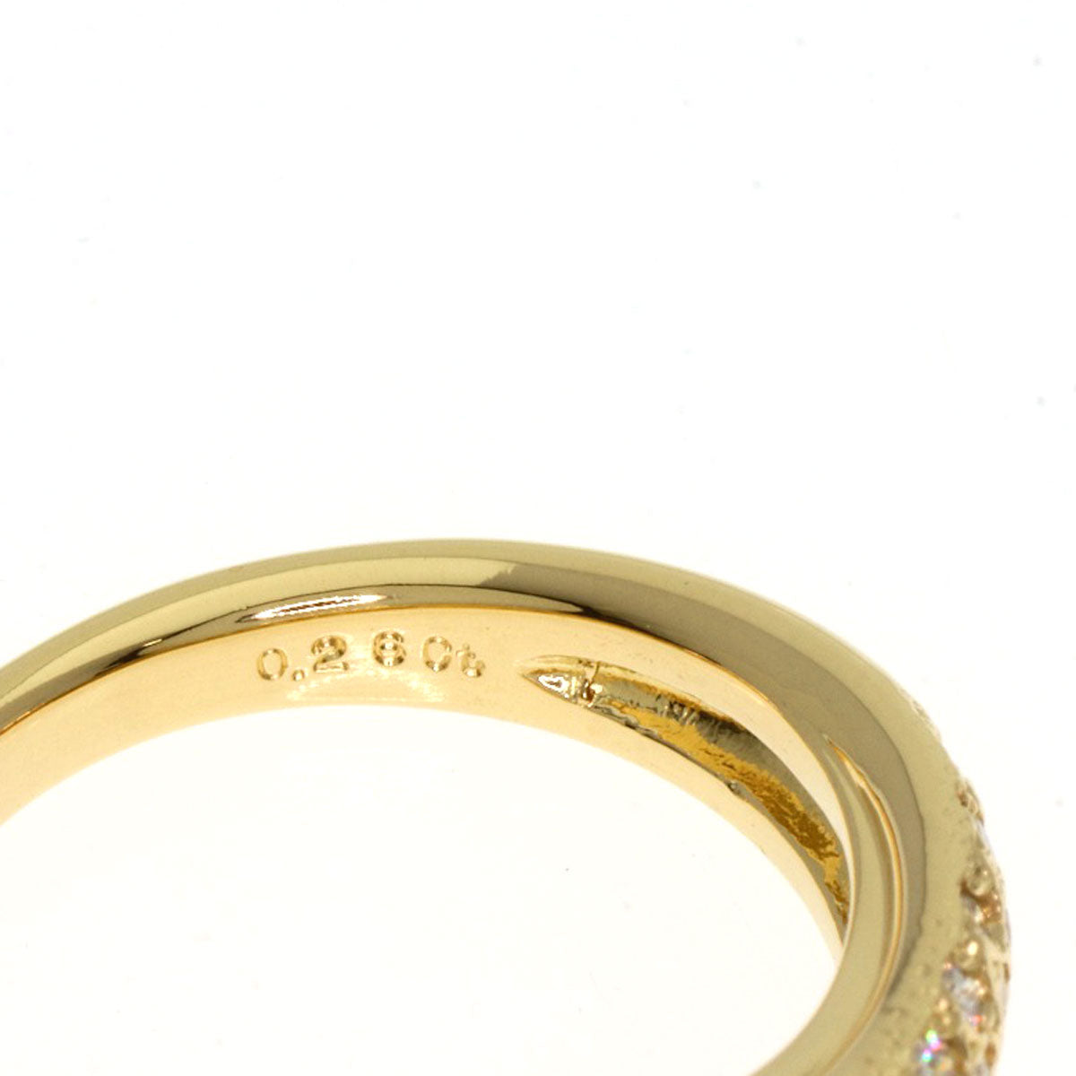 MIKIMOTO Diamond Ring K18 Yellow Gold Ladies [Used]