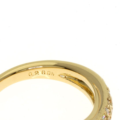 MIKIMOTO Diamond Ring K18 Yellow Gold Ladies [Used]