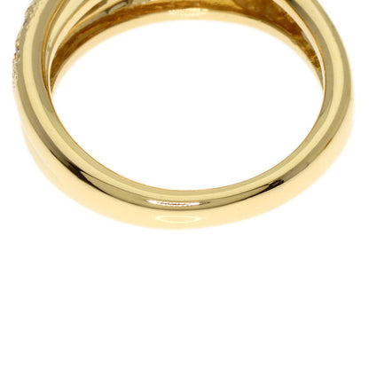 MIKIMOTO Diamond Ring K18 Yellow Gold Ladies [Used]