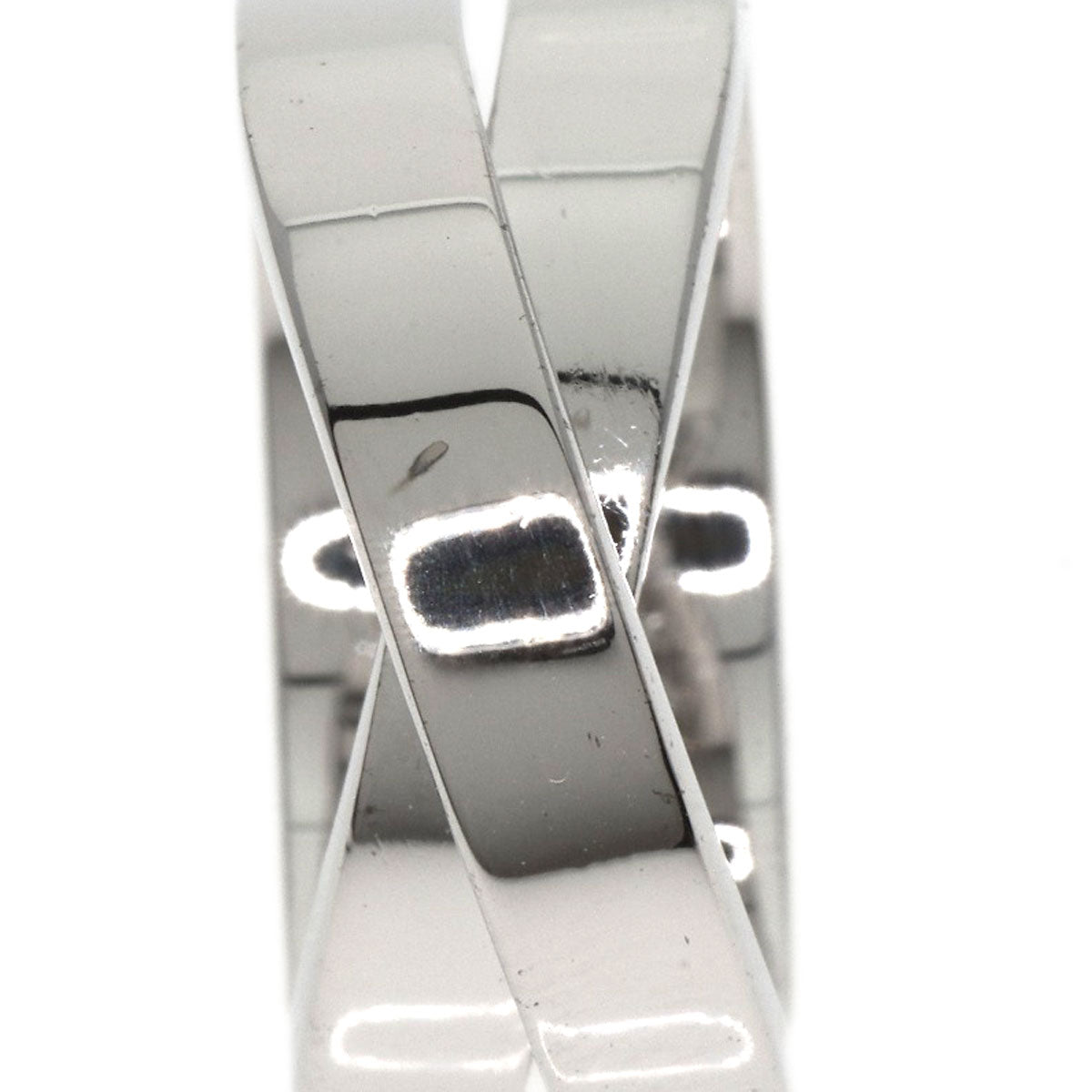 CARTIER Paris ring #48 Ring K18 White Gold Ladies [Used]