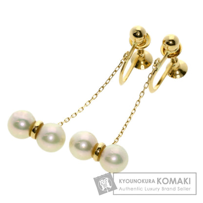 TASAKI Drop Pearl Earring K18 Yellow Gold Ladies [Used]