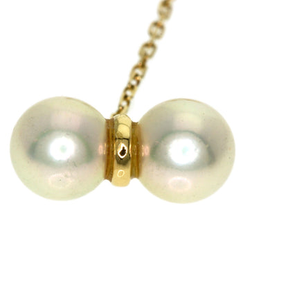 TASAKI Drop Pearl Earring K18 Yellow Gold Ladies [Used]