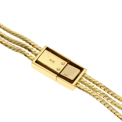 MIKIMOTO Pearl Pearl Ruby Sapphire Diamond Necklace K18 Yellow Gold Ladies [Used]