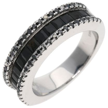 Ponte Vecchio Black　Diamond Ring K18 White Gold Ladies [Used]