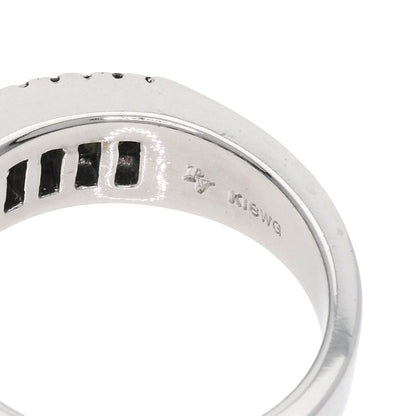 Ponte Vecchio Black　Diamond Ring K18 White Gold Ladies [Used]