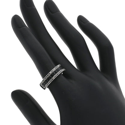 Ponte Vecchio Black　Diamond Ring K18 White Gold Ladies [Used]