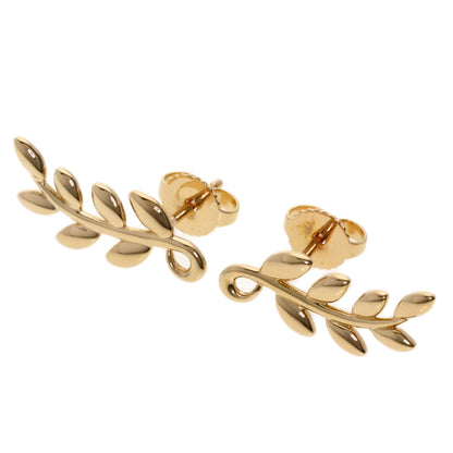 TIFFANY&Co.   earring Olive Leaf Climber K18 Pink Gold Ladies