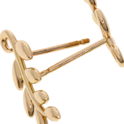 TIFFANY&Co.   earring Olive Leaf Climber K18 Pink Gold Ladies