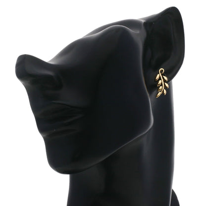TIFFANY&Co.   earring Olive Leaf Climber K18 Pink Gold Ladies