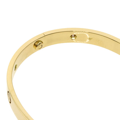 CARTIER LOVE Bracelets Half Diamond with Driver #18 Bracelet K18 Yellow Gold Ladies [Used]
