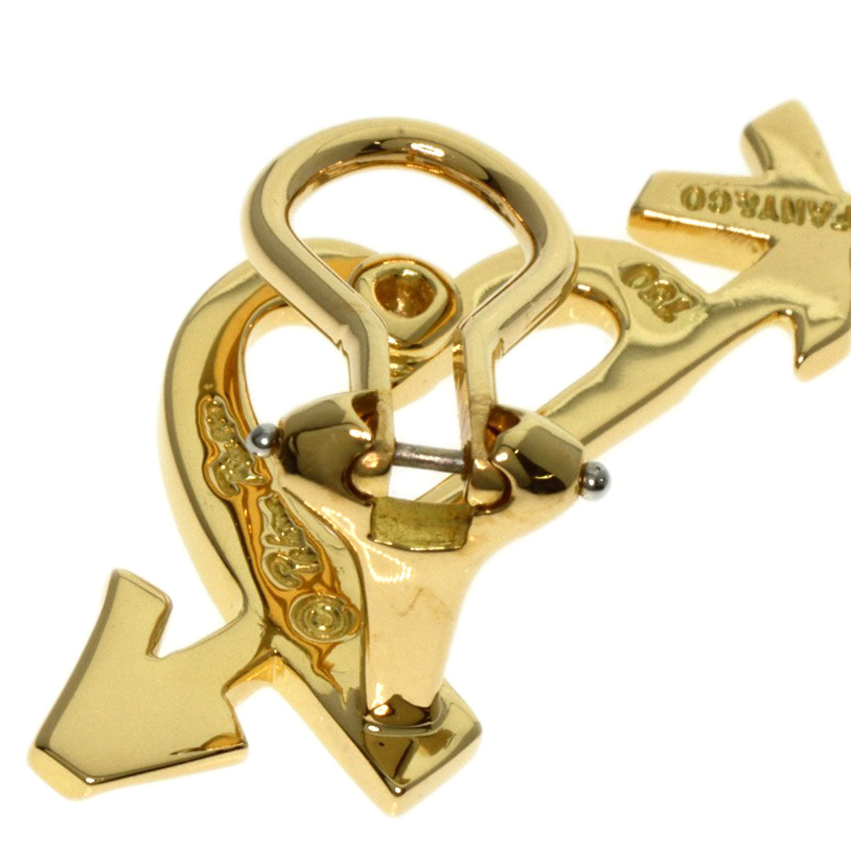 TIFFANY&Co. Graffiti Heart Arrow Earring K18 Yellow Gold Ladies [Used]