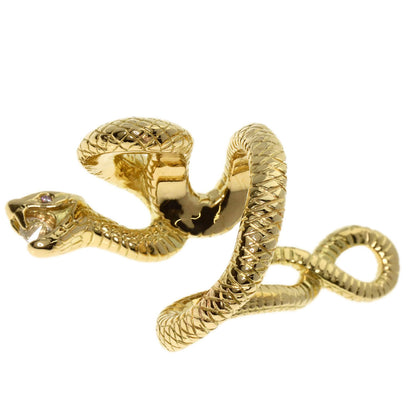 0.27ct Snake motif Diamond Ring K18 Yellow Gold 27.3g　Ladies