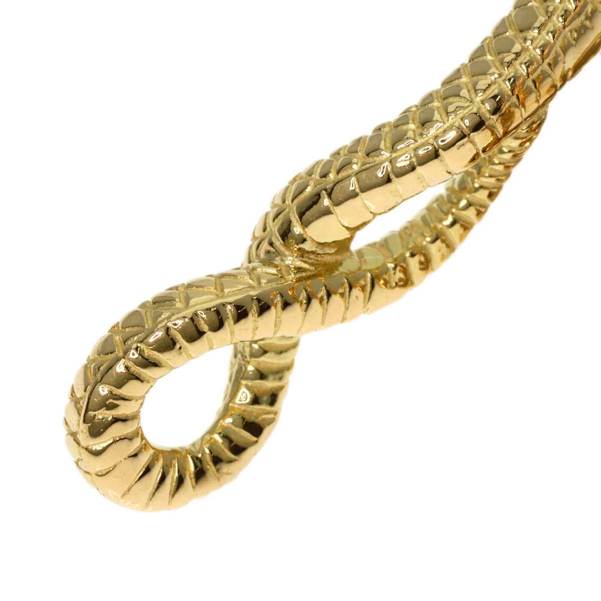 0.27ct Snake motif Diamond Ring K18 Yellow Gold 27.3g　Ladies