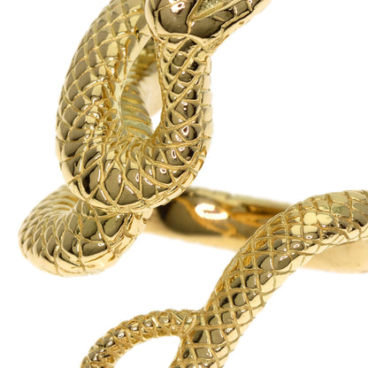 0.27ct Snake motif Diamond Ring K18 Yellow Gold 27.3g　Ladies