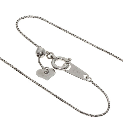 0.5ct Diamond Necklace K18 White Gold 3.8g　Ladies