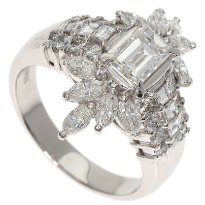 1.012ct Diamond F-SI2 Ring Platinum PT900 12.4g　Ladies