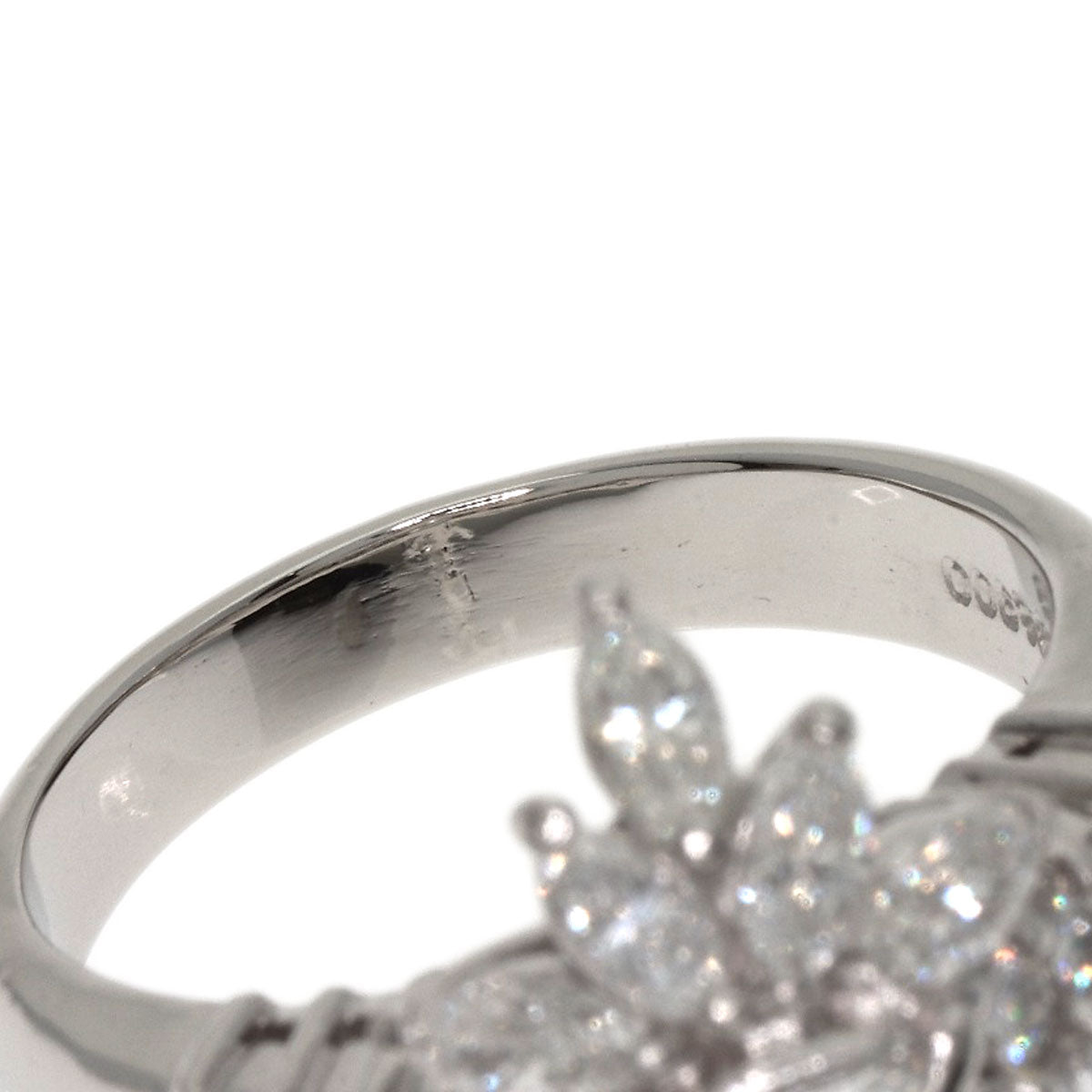 1.012ct Diamond F-SI2 Ring Platinum PT900 12.4g　Ladies