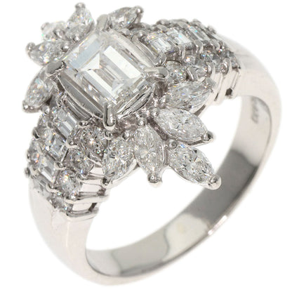 1.012ct Diamond F-SI2 Ring Platinum PT900 12.4g　Ladies