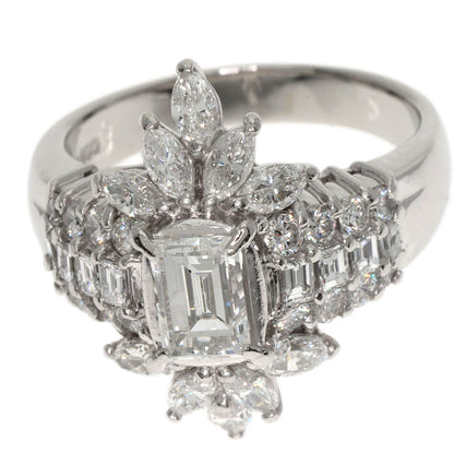 1.012ct Diamond F-SI2 Ring Platinum PT900 12.4g　Ladies