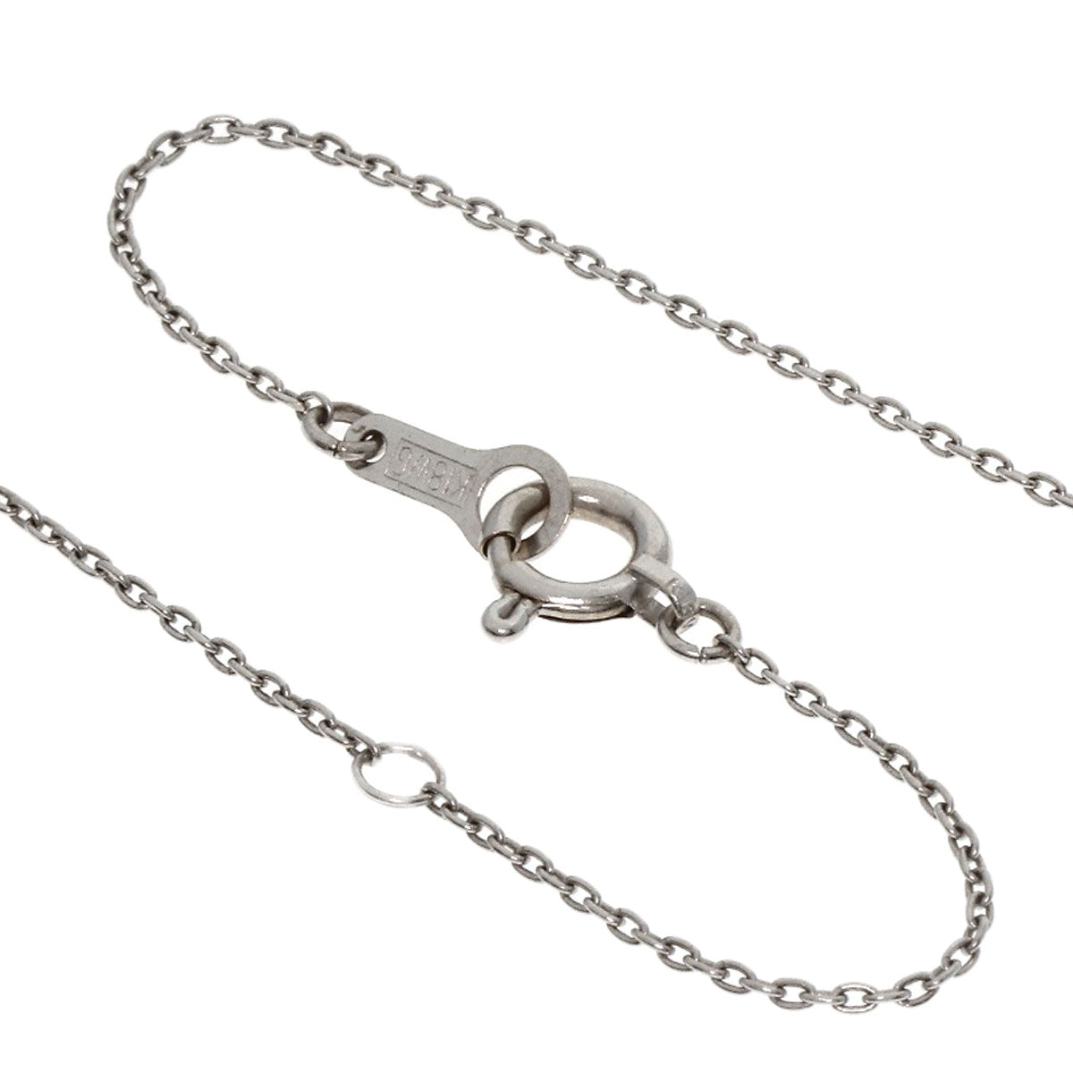 0.3ct Diamond Necklace K18 White Gold 4.1g　Ladies