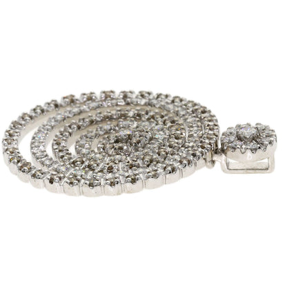 1.5ct Diamond Pendant top K18 White Gold 15.8g　Ladies