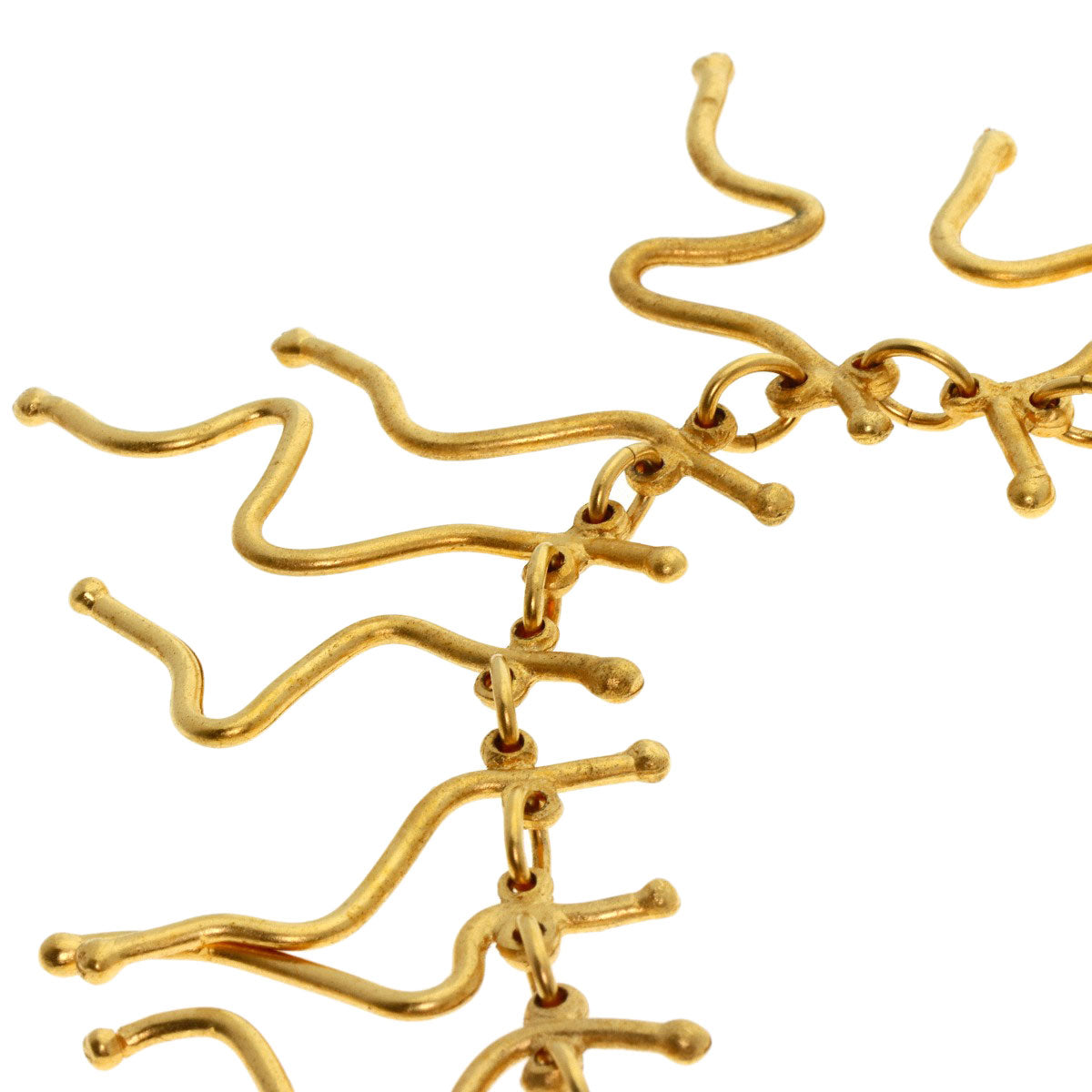 Bisque de Vert Necklace Gold Plated 48.9g　Ladies