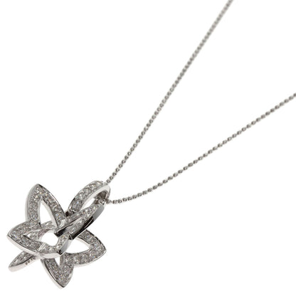 1ct Diamond Necklace K18 White Gold  5.5g�@Ladies