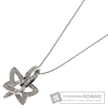 1ct Diamond Necklace K18 White Gold  5.5g�@Ladies