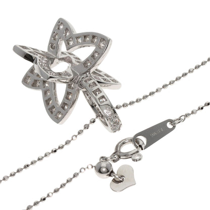 1ct Diamond Necklace K18 White Gold  5.5g�@Ladies