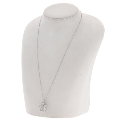 1ct Diamond Necklace K18 White Gold  5.5g�@Ladies