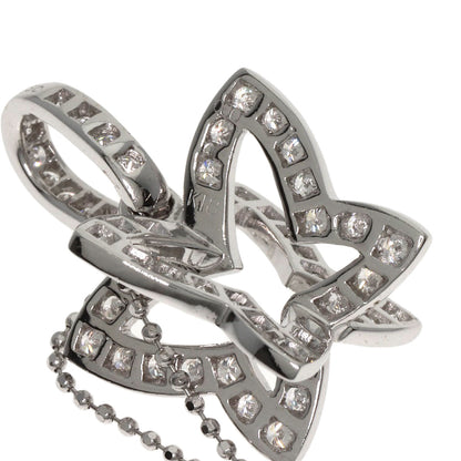 1ct Diamond Necklace K18 White Gold  5.5g�@Ladies