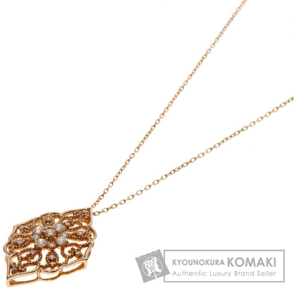 0.5ct Diamond Necklace K18 Pink Gold  3.9g�@Ladies